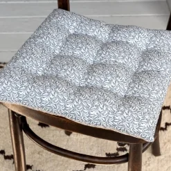 Seat pad cushion (37x37cm) - Grey leaf