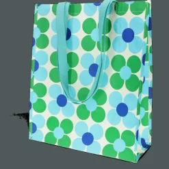 Shopping bag - Daisy blue and green