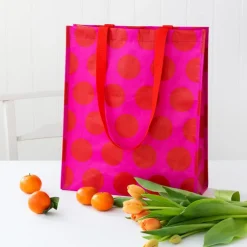 Shopping bag - Spotlight red on pink
