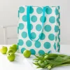 Shopping bag - Spotlight turquoise on white