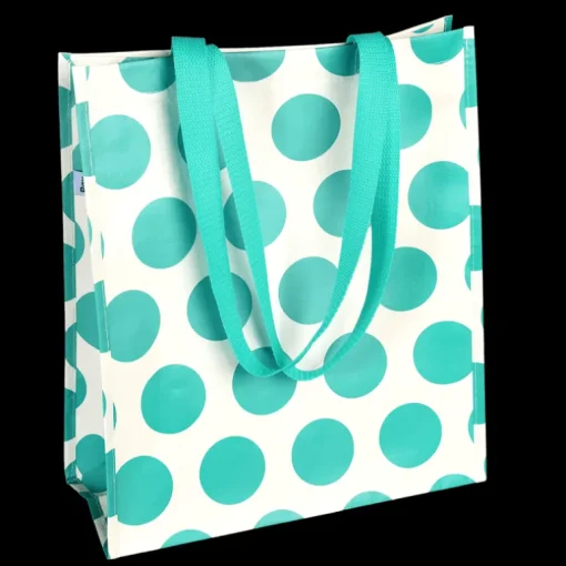 Shopping bag - Spotlight turquoise on white