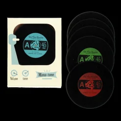Silicone coasters (set of 6) - Vinyl record