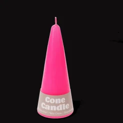 Small cone candle - Bright Pink