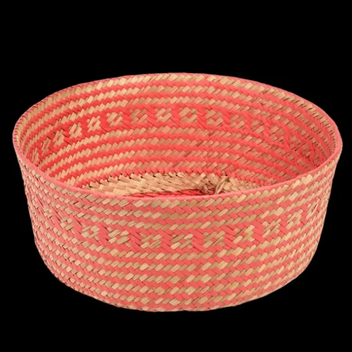 Small seagrass belly basket - Coral