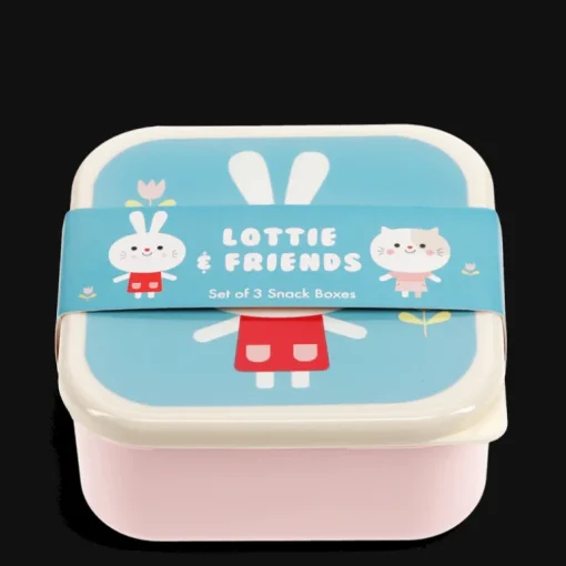 Snack boxes (set of 3) - Lottie and Friends