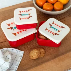 Snack boxes (set of 3) - Sausage Dog