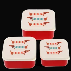 Snack boxes (set of 3) - Sausage Dog