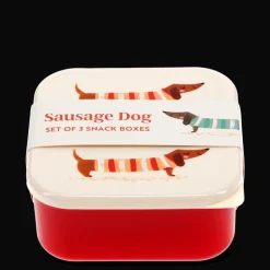 Snack boxes (set of 3) - Sausage Dog