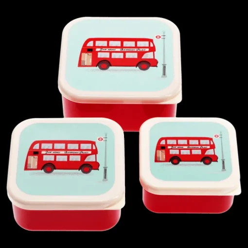 Snack boxes (set of 3) - TfL Routemaster Bus