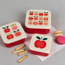 Snack boxes (set of 3) - Vintage Apple