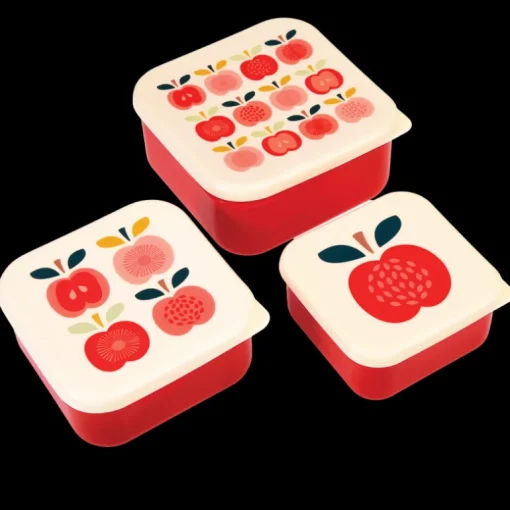 Snack boxes (set of 3) - Vintage Apple