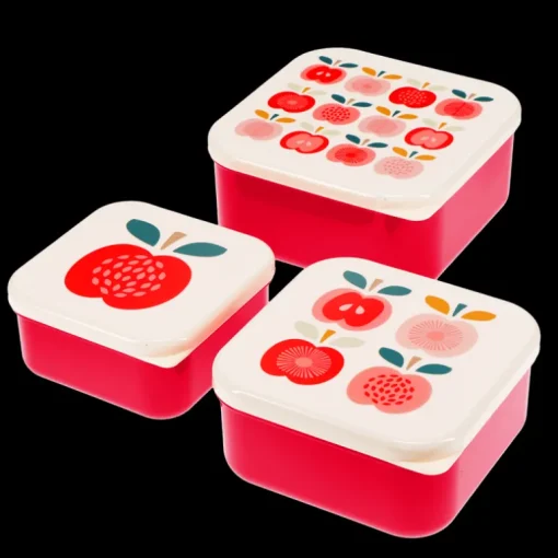 Snack boxes (set of 3) - Vintage Apple