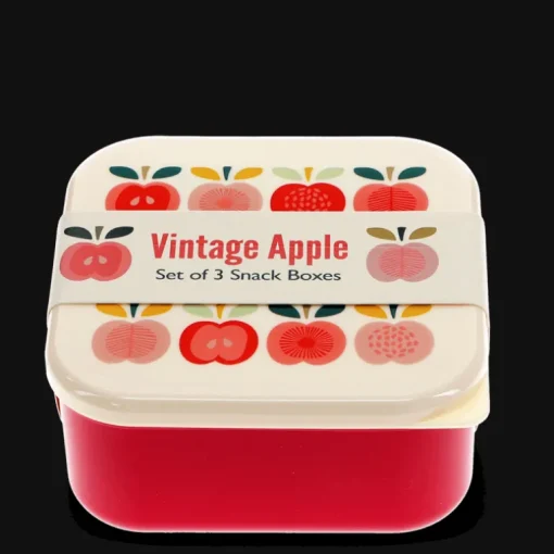 Snack boxes (set of 3) - Vintage Apple