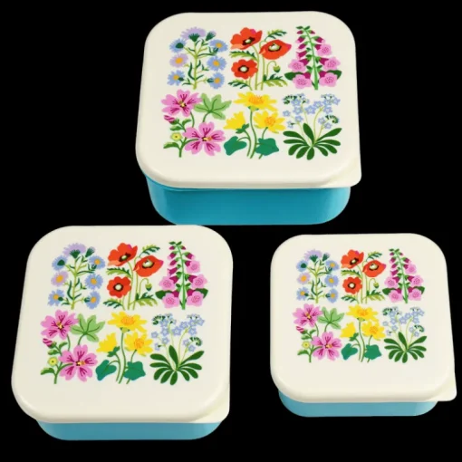 Snack boxes (set of 3) - Wild Flowers