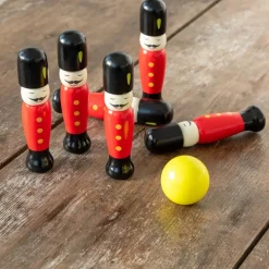 Soldier skittles wooden toy