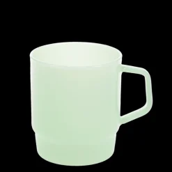 Stacking glass coffee cup 280ml - Mint green