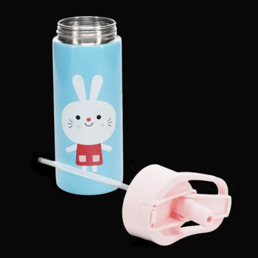Stainless steel bottle with push button lid 500ml - Lottie and Friends