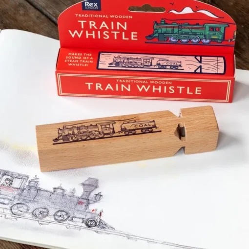 Steam train sound wooden whistle - Classic