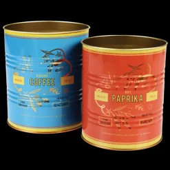 Storage tins (set of 2) - LEOPARD