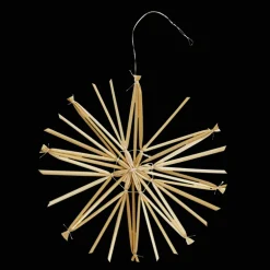 Straw star decoration (15cm)