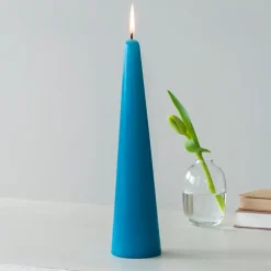 Tall cone candle - Dark blue