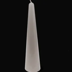 Tall cone candle - Light grey