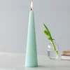 Tall cone candle - Mint green