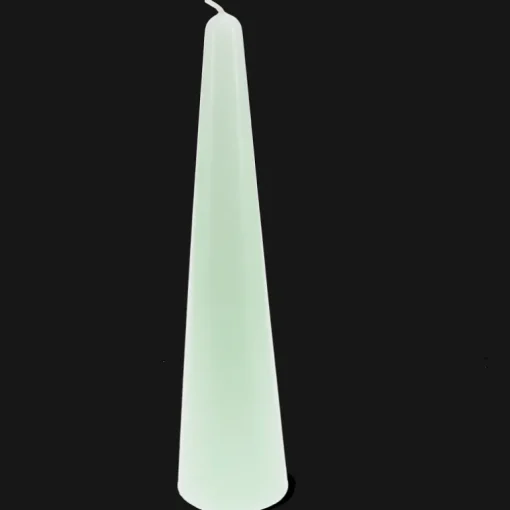 Tall cone candle - Mint green