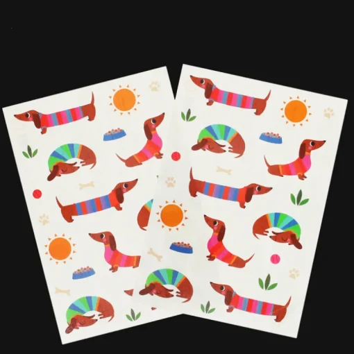 Temporary tattoos - Sunny Sausage Dog