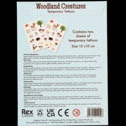 Temporary tattoos - Woodland Creatures
