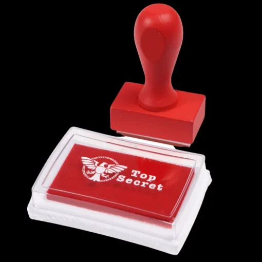 Top Secret stamp and ink set - Secret Agent