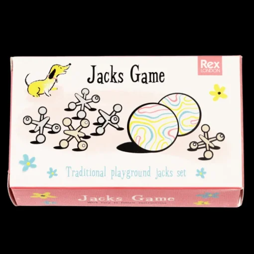 Traditional jacks playground game