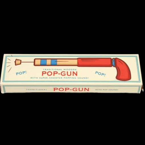 Traditional wooden pop-gun