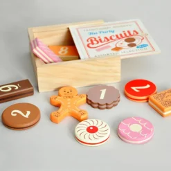 Traditional wooden toy - Biscuits with numbers