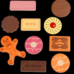 Traditional wooden toy - Biscuits with numbers