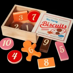 Traditional wooden toy - Biscuits with numbers