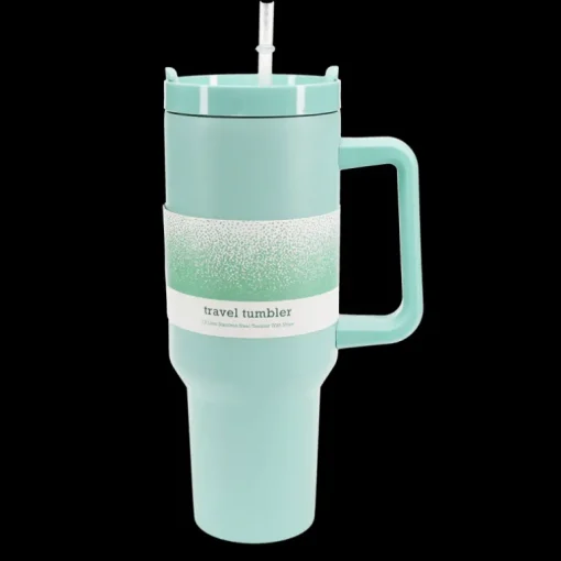 Travel tumbler with handle (1.2Ltr) - Eggshell blue