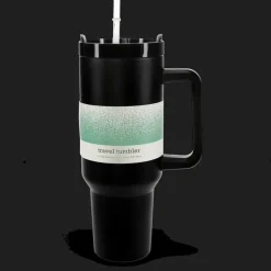 Travel tumbler with handle (1.2Ltr) - Black