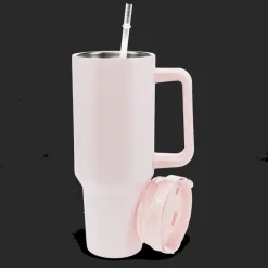 Travel tumbler with handle (1.2Ltr) - Light pink