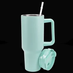 Travel tumbler with handle (1.2Ltr) - Eggshell blue