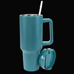 Travel tumbler with handle (1.2Ltr) - Petrol blue