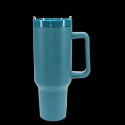 Travel tumbler with handle (1.2Ltr) - Petrol blue