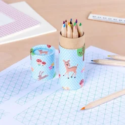 Tube of colouring pencils - Woodland Creatures