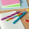Twisted rainbow erasers (set of 3)