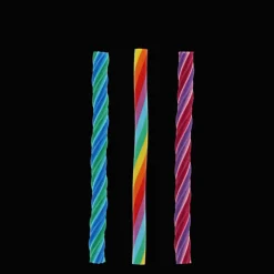 Twisted rainbow erasers (set of 3)
