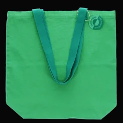 Two-tone cotton tote bag - Green