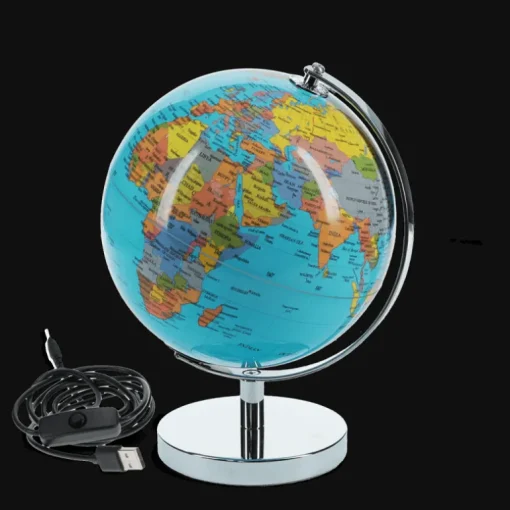 USB world globe light (14.2cm) - Classic