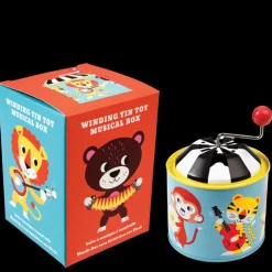 Winding tin music box - Animal Band