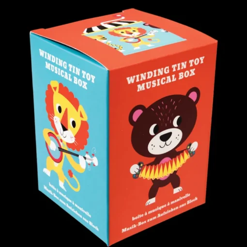 Winding tin music box - Animal Band