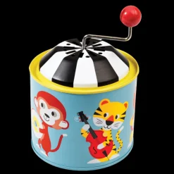 Winding tin music box - Animal Band
